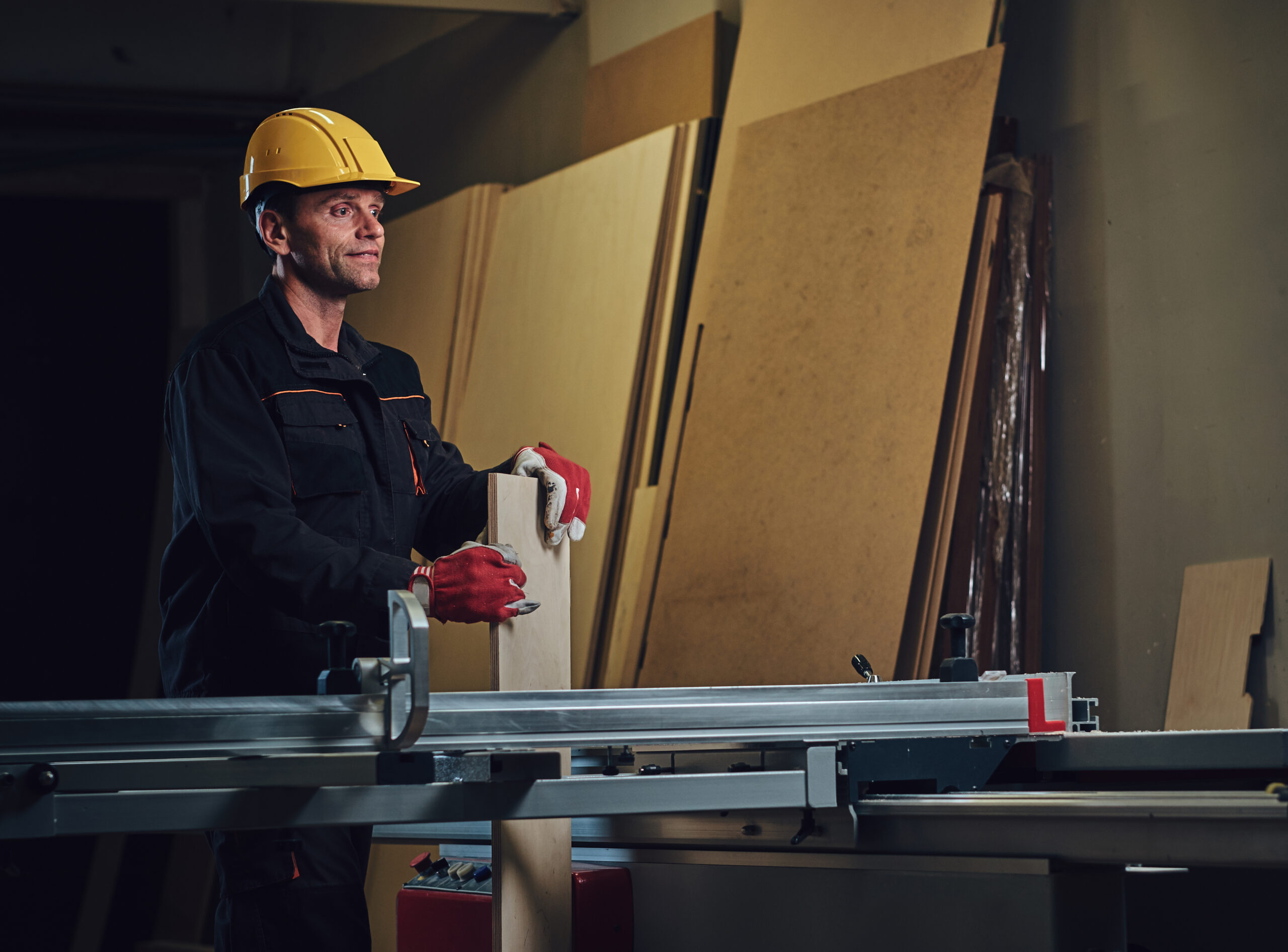 carpenter male in a work place.